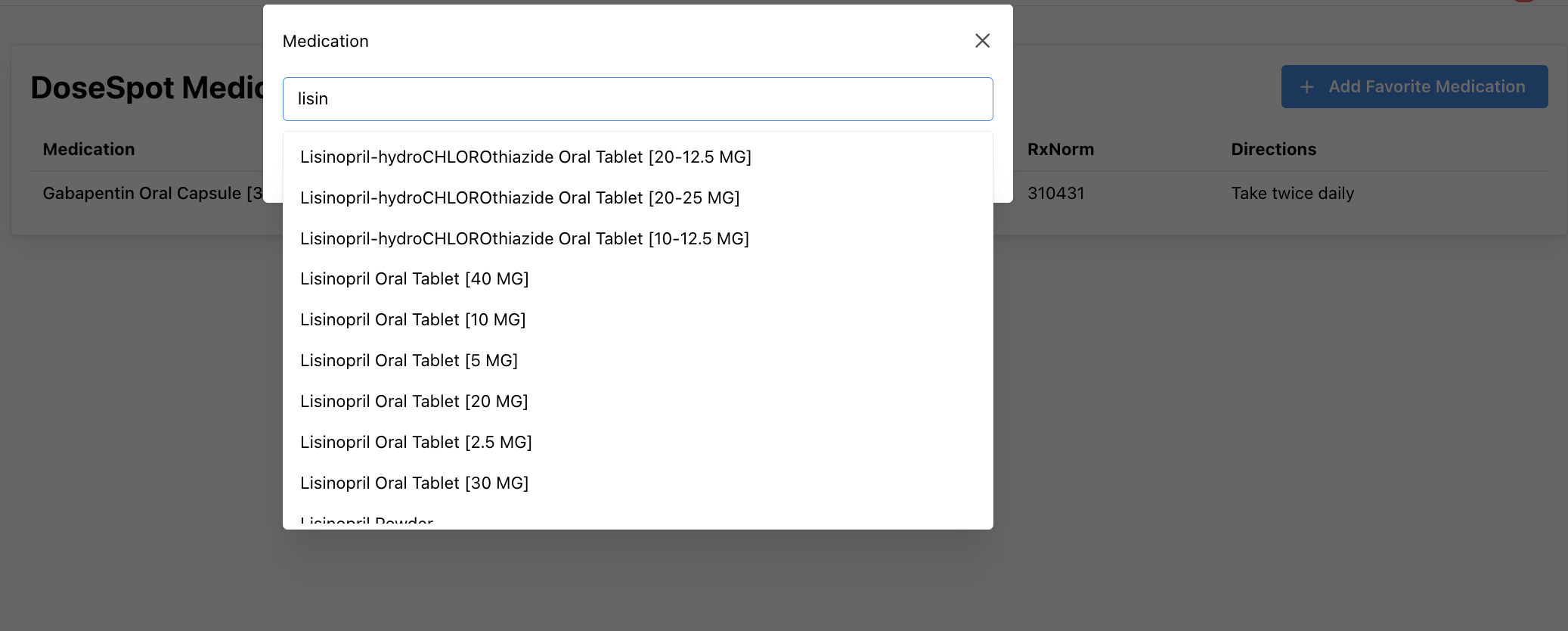 Step 1: Search for a medication